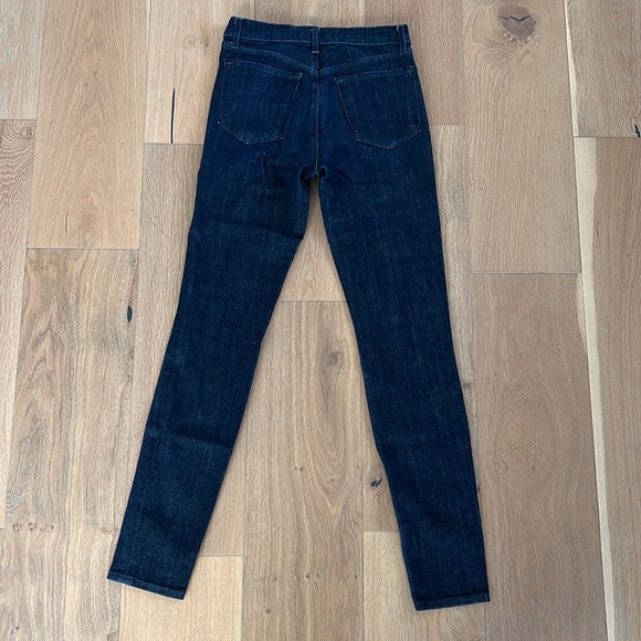 J Brand High Waisted Skinny Jeans - Resolute Dark Blue Jeans - Size 26 - Picture 6 of 16